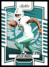 Jaylen Waddle 2023 Panini Absolute #96 Dolphins NFL READ FREE SHIP AutographDen