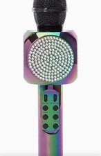 KARAOKE MICROPHONE Bluetooth 32 FT Bling LED Speaker Purple NEW SEALED