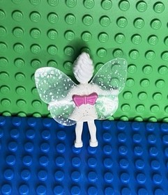 LEGO BELVILLE THUMBELINA-FAIRY-5964-belvfairy07a-W/ WINGS & BOW-WHITE