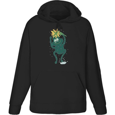 Hoodie / Kapuzenpullover ''Frosch tanzt im Regen'' für Erwachsene (HO063245)