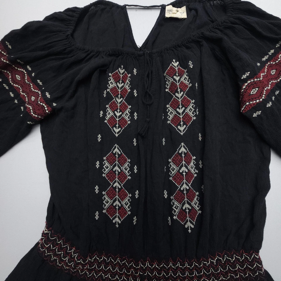 Ralph Lauren Denim & Supply Túnica Campesina Bordada Talla XL Boho Festival Top Foto 4 de 4