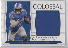 2021 Panini National Treasures Colossal Materials 7/99 D'Andre Swift #CM-DS 0u5r