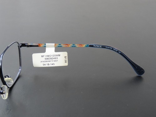Hurley Semi Matte Navy Eyeglass Frames 54-18-145 #730 - Picture 7 of 10