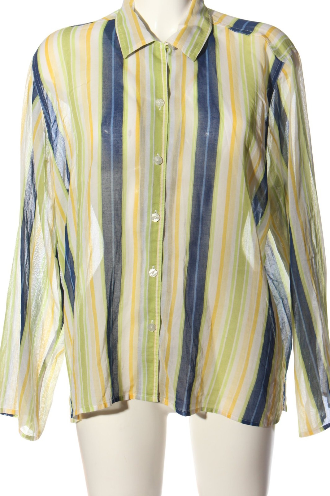 LIZ CLAIBORNE Blusa-camisa Mujeres Blusa Talla EU 42 blanco-verde-azul