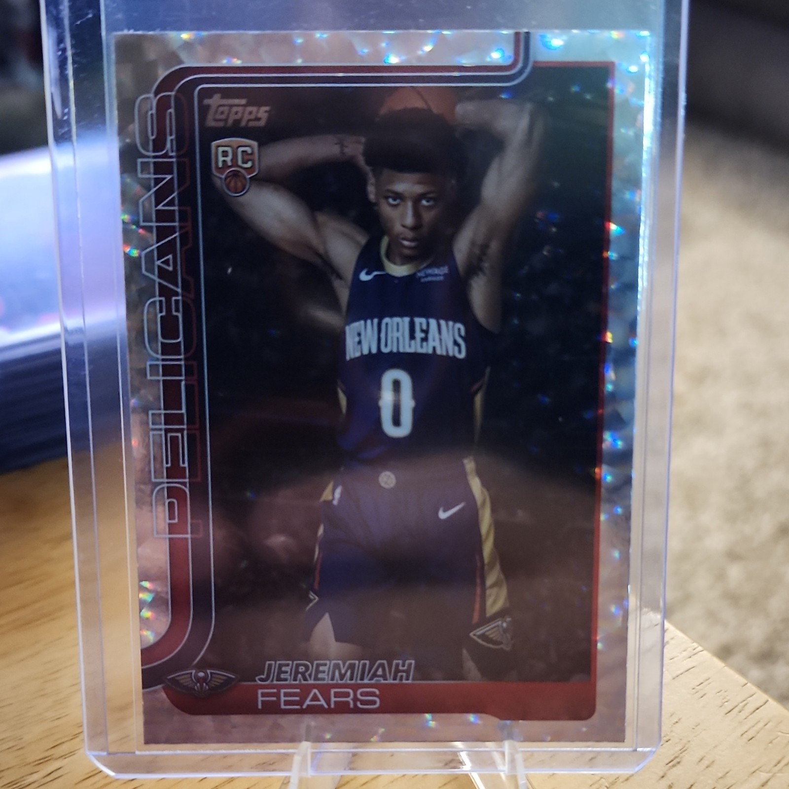 2025 Topps Jeremiah Fears New Orleans Pelicans Rookie #207 Basketball Card