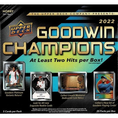 2022 Upper Deck Goodwin Champions Trading Card Hobby Box Sealed Karten R87240900