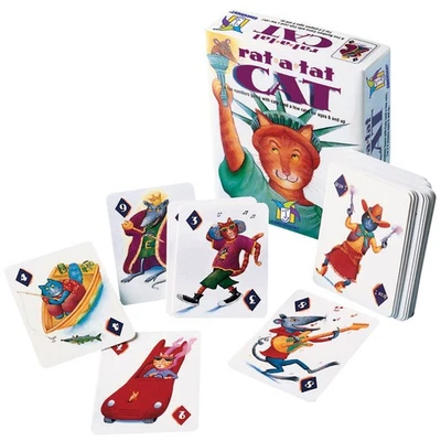 COILED SPRING Rat A Tat Cat Kartenspiel - Lustiges Familienratten und Katzen Kartenspiel von Gamewright