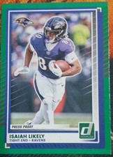 2025 Panini Donruss - Isaiah Likely #133 Purple Press Proof