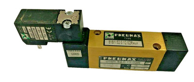 Pneumax 818/1.52.0.12.02 R 5/2-Wege Magnetventil Sockelmontage 24V DC N331.0A