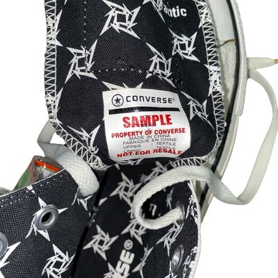 RARE Metallica Pushead Converse Chuck Taylors All Stars Size 5