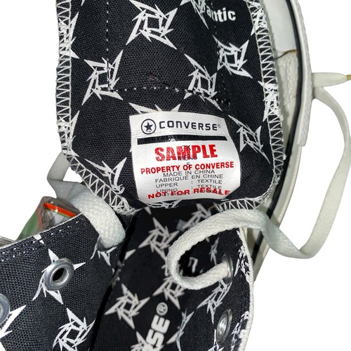 RARE Metallica Pushead Converse Chuck Taylors All Stars Size 5 SALESMAN SAMPLE - Picture 2 of 12