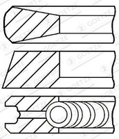 Neu - Goetze Engine 08-114700-00 Kolbenringsatz FüR CitroËN Passend FüR Fiat