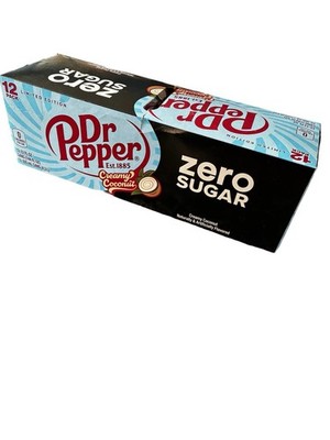 Dr Pepper Creamy Coconut Zero Sugar LIMITED EDITION 12 Pack