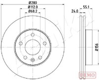 Ashika 2X Bremsscheiben Vorderachse Ø 280 BelüFtet FüR VW Transporter IV