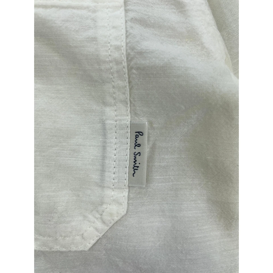 Chaqueta Camisa Paul Smith Abotonada Para Mujer Talla 38 Pequeña Blanca Informal Capas Foto 3 de 4
