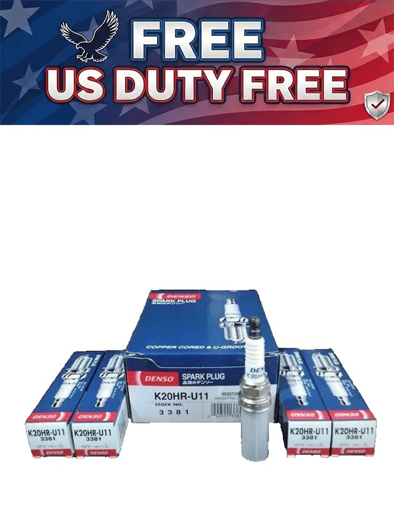 4x Genuine Denso Spark Plug K20HR-U11 Fit For Toyota BMW Jeep Subaru Honda Volvo