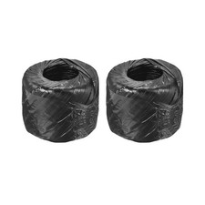 2Pcs Polyester Nylon Plastic Rope Twine Bundled for Packing 100m Black