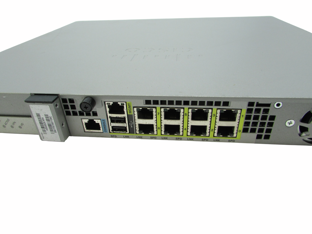 Cisco ASA 5525-X Adaptive Security Appliance Firewall VPN 8-Port