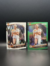 ANEESAH MORROW 2025 Panini Prizm WNBA #146 White Seismic + Green Prizm Rookie