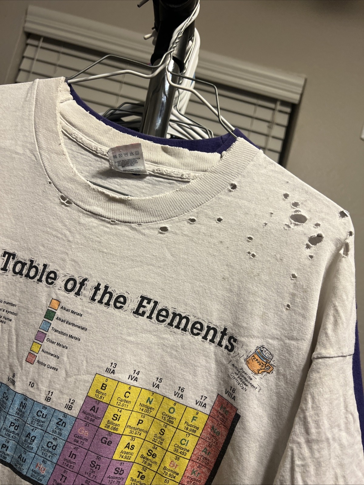 Vintage 90s Periodic Table Elements Distressed Th… - image 2