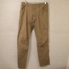Kuhl Renegade Hiking Pants Mens 34x36 Tan Nylon Stretch Outdoor Performance