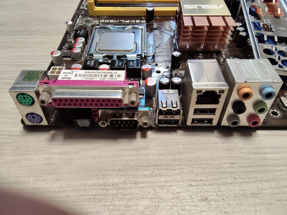 MOTHERBOARD ASUS P5KPL-1600 INTEL SOCKET 775 + INTEL PENTIUM E5200 DUAL CORE ATX - Immagine 4 di 4