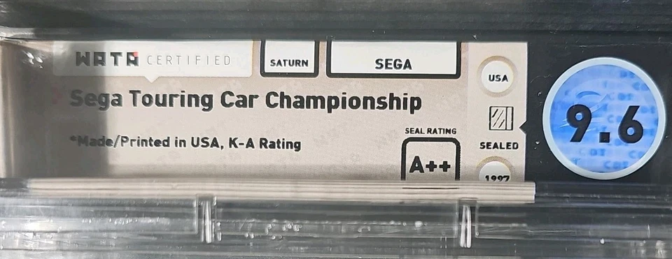 🪐 9.6 A++ Sealed 🪐 SEGA Touring Car Championship 🪐 SEGA Saturn 🪐 Graded WATA - Image 2 of 4