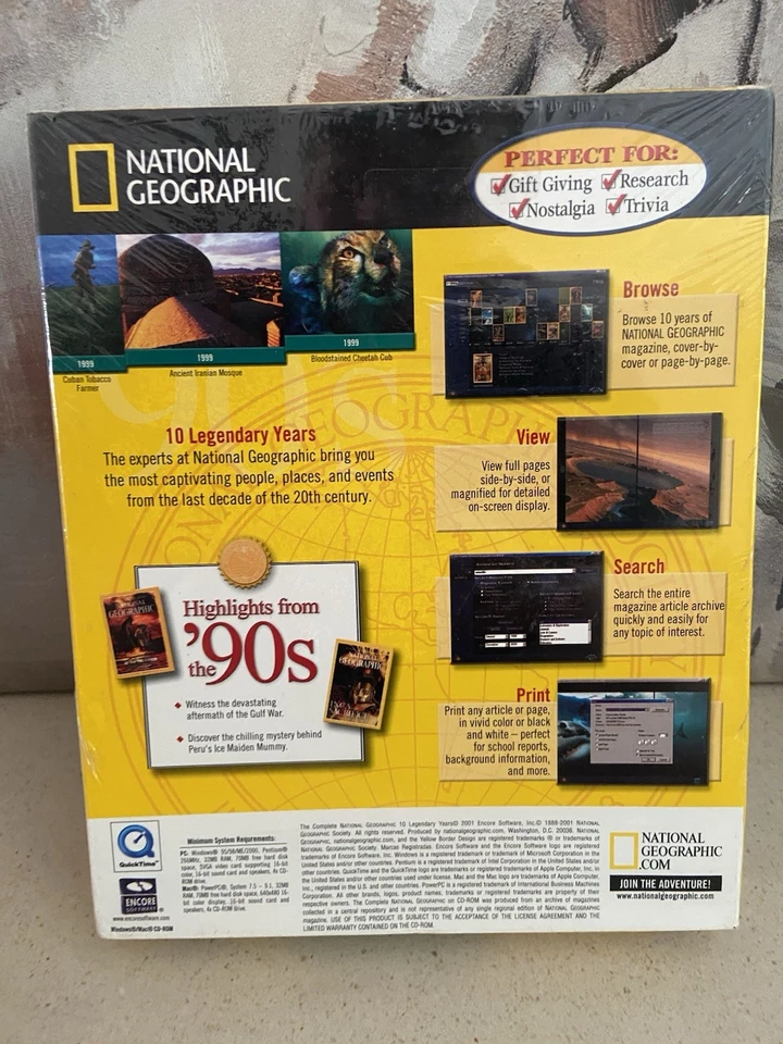 Vintage The Complete National Geographic 10 Years 1990-2000 5 CD Magazine Set PC - Image 4 of 4