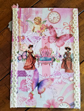 NEW "Butterflies" Junk Journal Handmade Album Book w/ Pockets Ephemera 9x6"