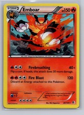 Emboar 26/149 Holo Rare Boundaries Crossed Pokemon Lightly Played