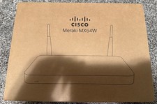 Cisco Meraki MX64W Cloud Managed Security Appliance w/ Wi-Fi NIB