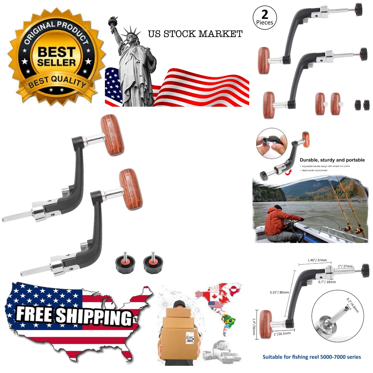 Fishing Spinning Reel Handle Replacement