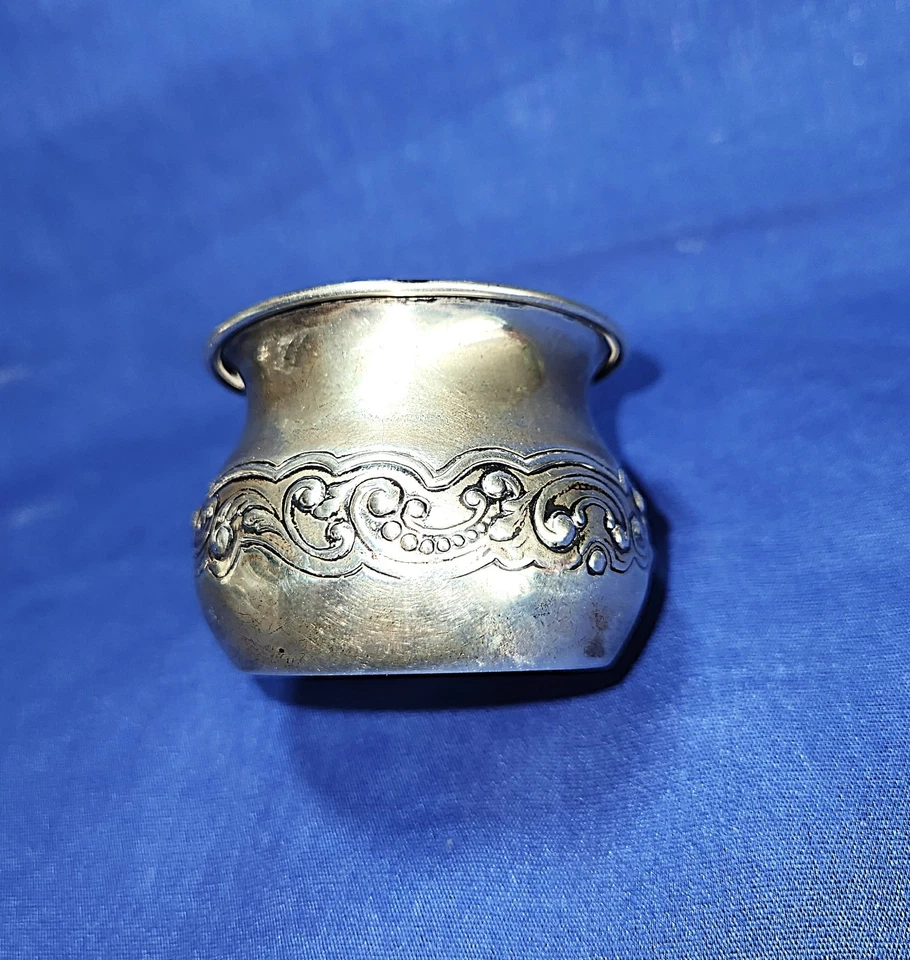 GORHAM Sterling Silver Small Bowl  Scroll Trim Mono 2" x 1.50"  38g - Image 3 of 4