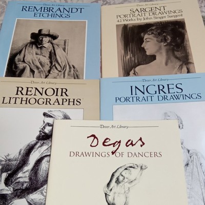 Dover Art Library PB Lot Rembrandt Etchings Renoir Lithographs Degas Dancers