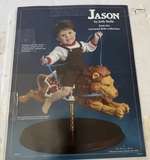 The Danbury Mint Jason by Judy Belle Boy Doll On Tiger #A1777 Carousel Kids