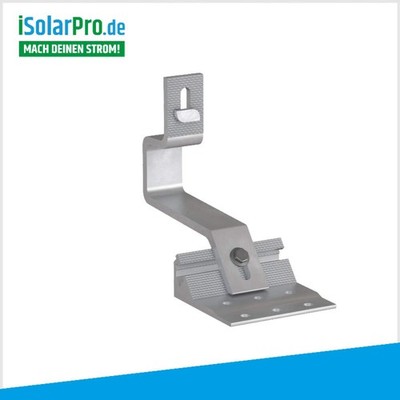 ISOLARPRO PREMIUM Dachhaken Aluminium verstellbar mit Hammerkopfschraube und Spe