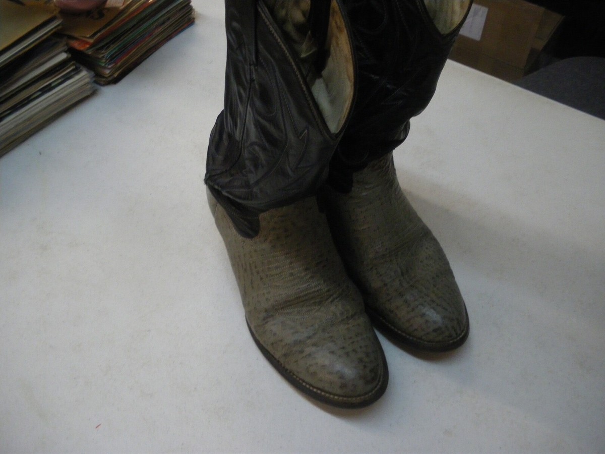 ABC Vintage Gray Western Cowboy Boots Size 8.5 Cowboy Gray Boots for Men for Sale | Shop New & Used Men main image 2