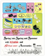 Schwinn Bicycle SWING INTO SPRING & SUMMER Stingray Accessories Poster LICENSED
