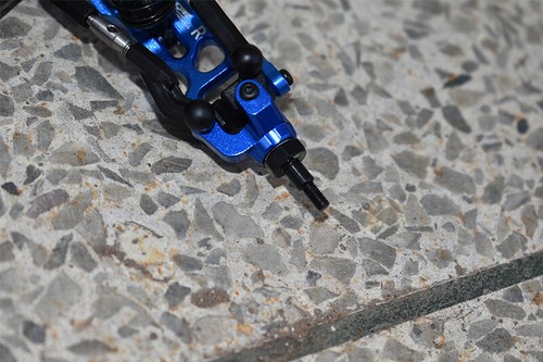 TEAM LOSI MINI-T 2.0 GPM BRACCIO NOCCA ANTERIORE BLU ALLUMINIO LM021-B - Foto 2 di 3