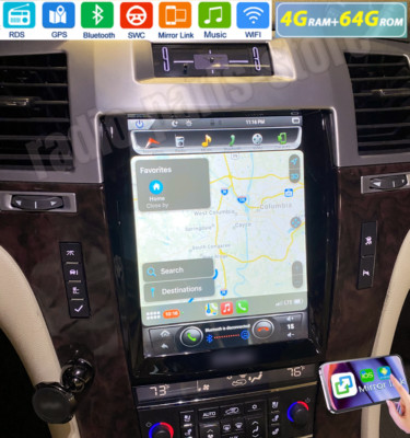 For Cadillac Escalade ESV 2007-2014 Apple Carplay Car Stereo Radio Android Navi