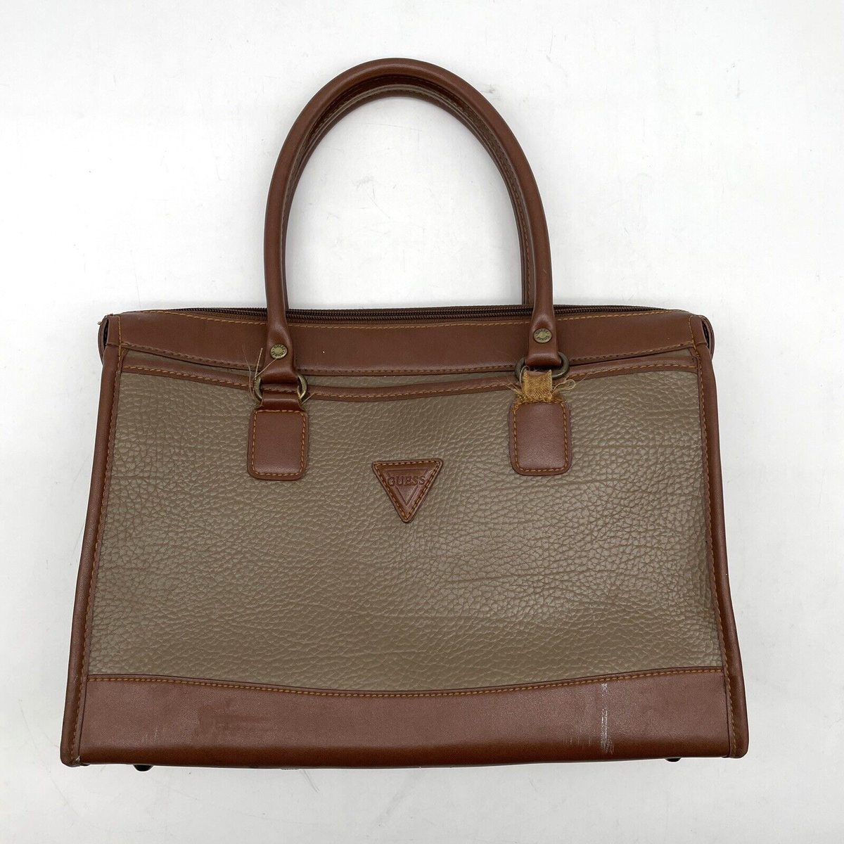 PRADA archive leather square totebag