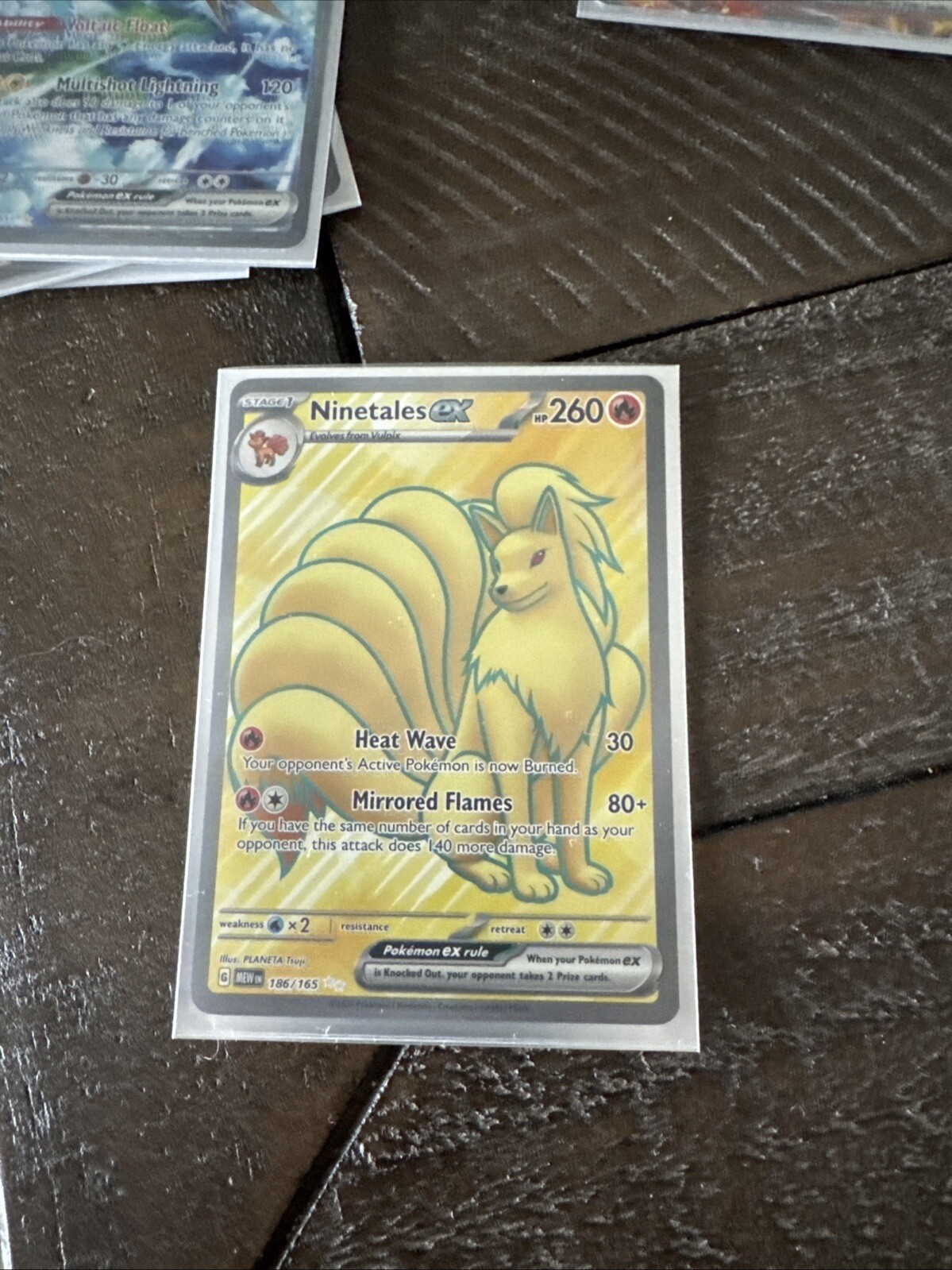 Pokémon TCG Ninetales ex Scarlet & Violet-151 186/165 Holo Ultra Rare
