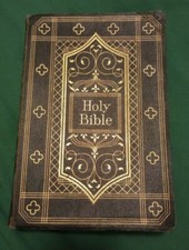 Vintage 1944 Holy Bible Concordance Red Leather  National 