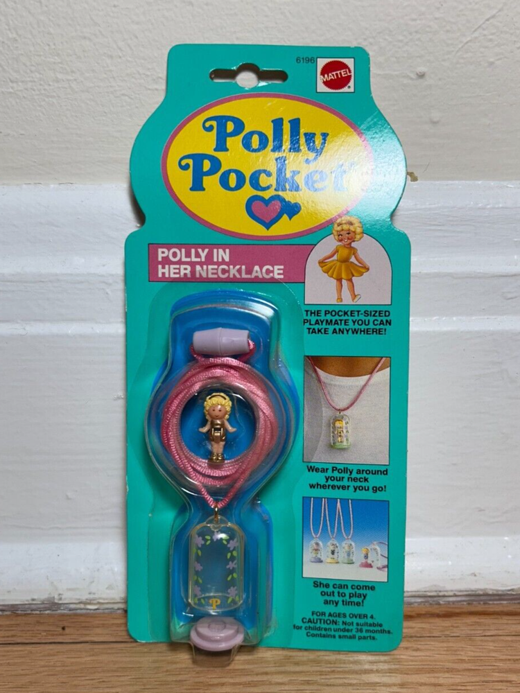 Vintage 1991 Polly Pocket Polly in her Necklace -- Unopened