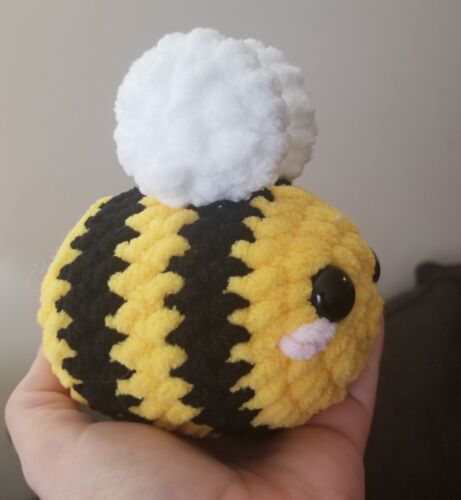 Plush Crocheted Bee Handmade - Picture 1 of 2