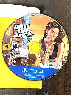 Grand Theft Auto Five PS4 Playstation 4 Game DISC ONLY Video Game GTA5 GTAV