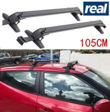 105cm Car Roof Racks Cross Bars Lockable Aluminium No Rail Anti Theft Carrier UK