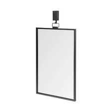 44 Gunmetal Metal Framed Accent Mirror