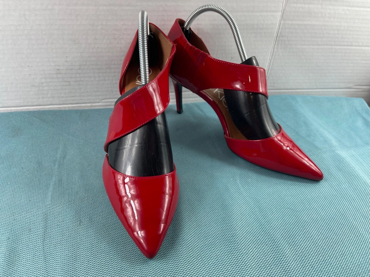 Calvin klein red clearance patent leather shoes