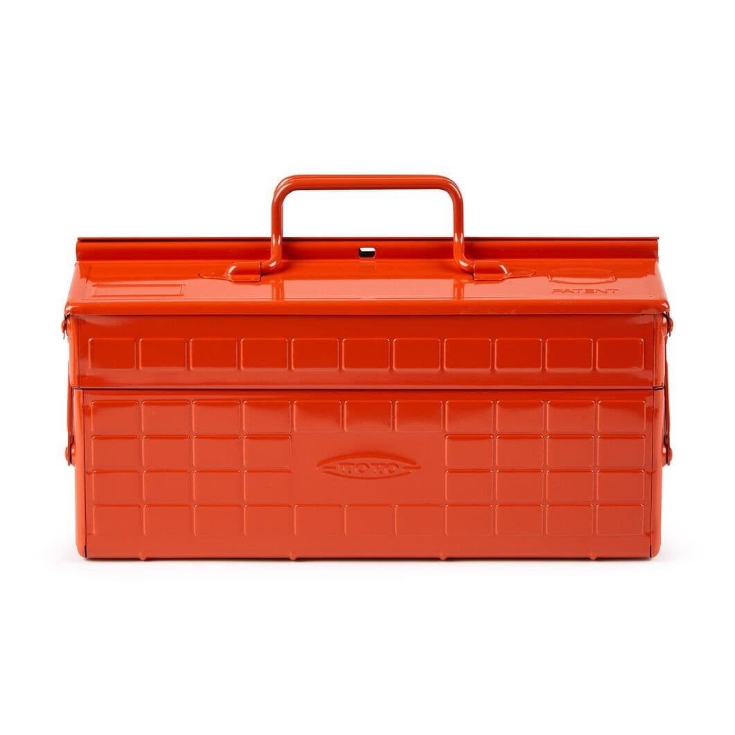 Toyo Steel ST-350 MoMA Exclusive 2 Tier Tool Box Orange 8 divider
